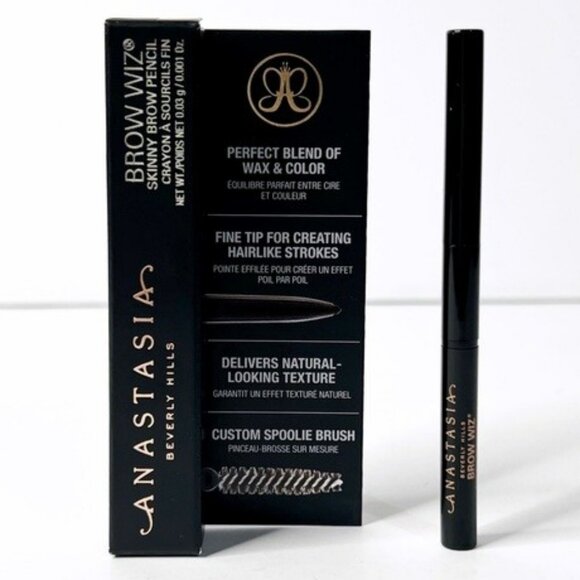 Anastasia Beverly Hills Brow Wiz Skinny Brow Pencil Mini Medium-Brown Eyebrows - Picture 1 of 5